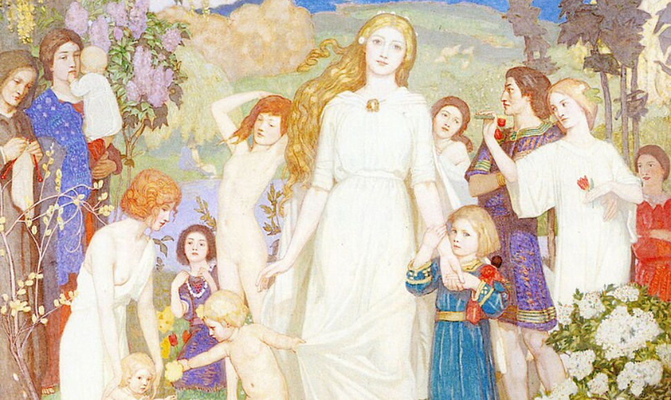 John Duncan’s painting “The Coming of Bride” (1917)