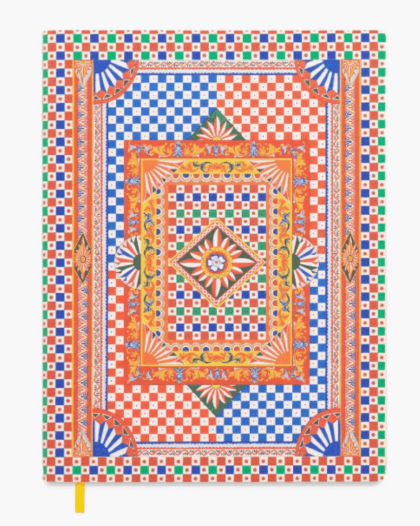 Dolce & Gabbana Carretto Large Blank Notebook. Part of a September beauty guide.