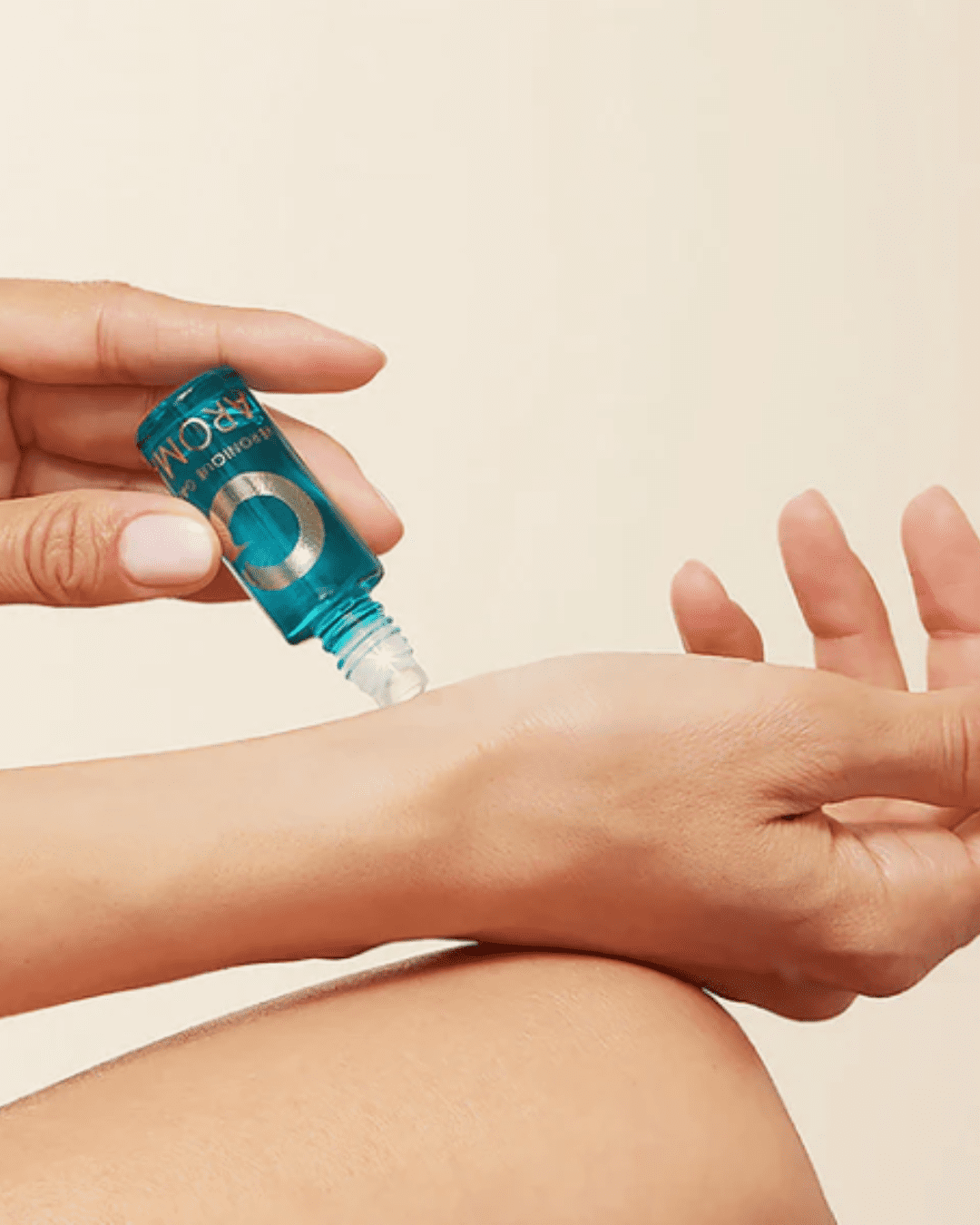 Veronique Gabai Aroma Body Essential Blend Roll-On part of a beauty routine.