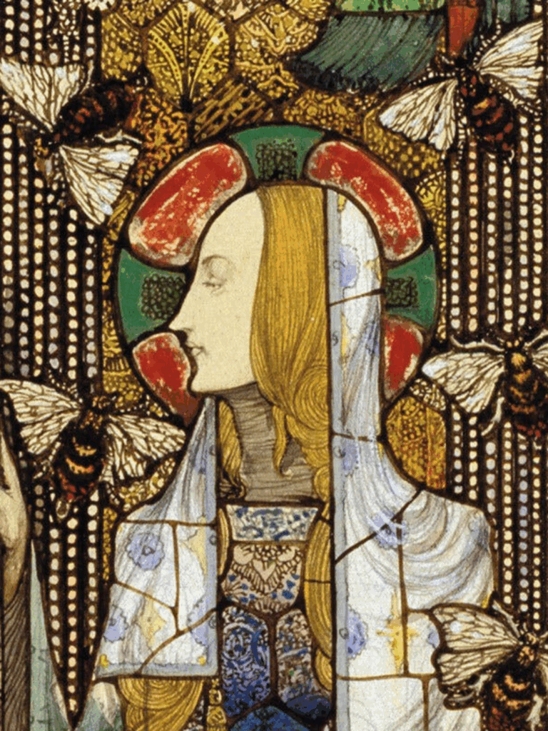 Harry Clarke's design for the Saint Gobnait window, Honan Chapel, Cork Photo Credit: Harry Clarke (1914, Public Domain)