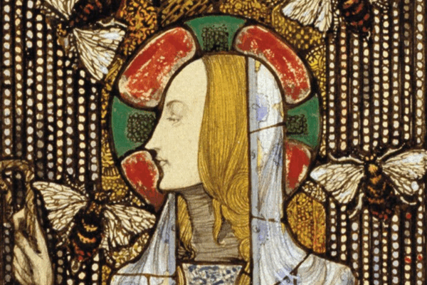 Harry Clarke's design for the Saint Gobnait window, Honan Chapel, Cork Photo Credit: Harry Clarke (1914, Public Domain)