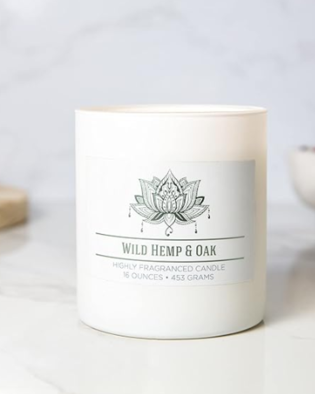 Wild Hemp & Oak Scented Jar Candle