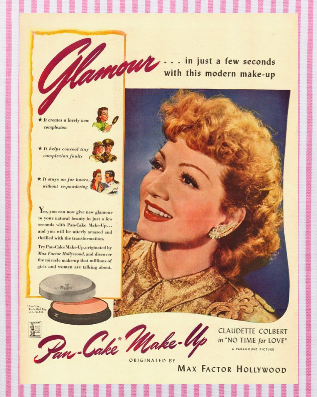Max Factor Vintage Ad