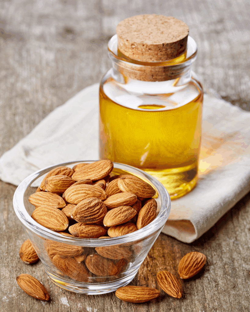 Almond Oil and almonds