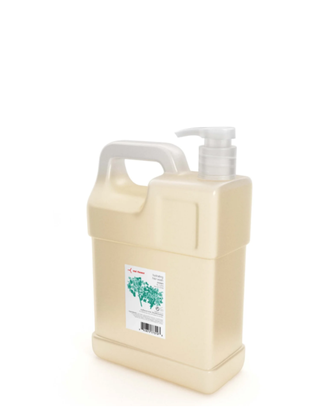 Bulk gallon size of Red Flower shampoo for extended use in botanical hair rituals