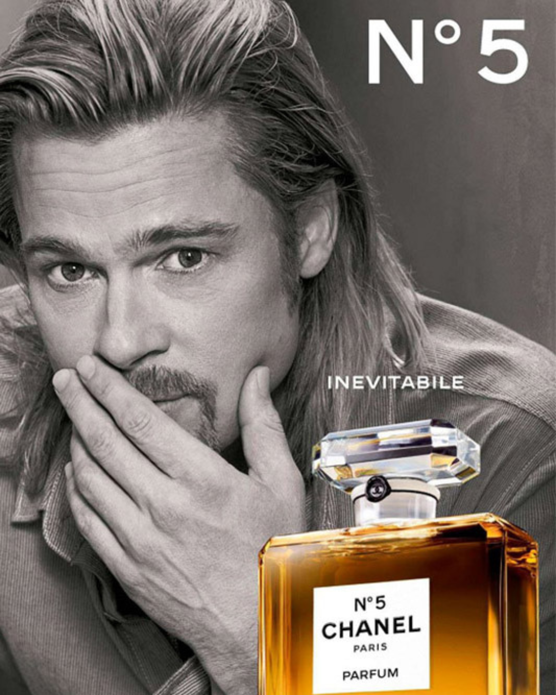 Brad Pitt for Chanel Number 5