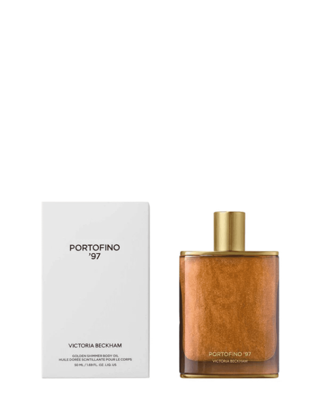 Victoria Beckham Beauty Portofino '97 Golden Shimmer Body Oil. Part of the fall self-care & beauty guide.