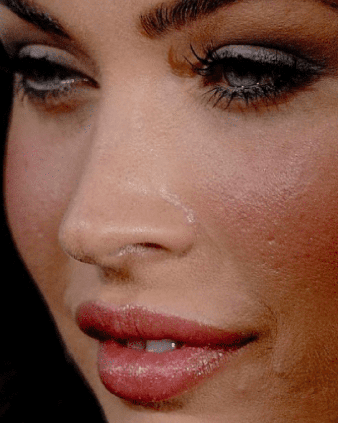 Megan Fox with real skin texture