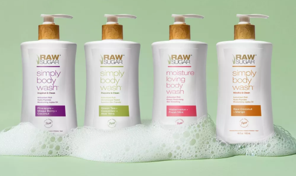 Raw Sugar Simply Body Wash Green Tea, Cucumber, Aloe Vera