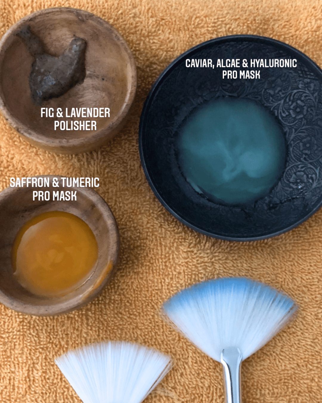 Dehaz Apothecary Skincare: Fig and Lavender Polish featured in a facial set up