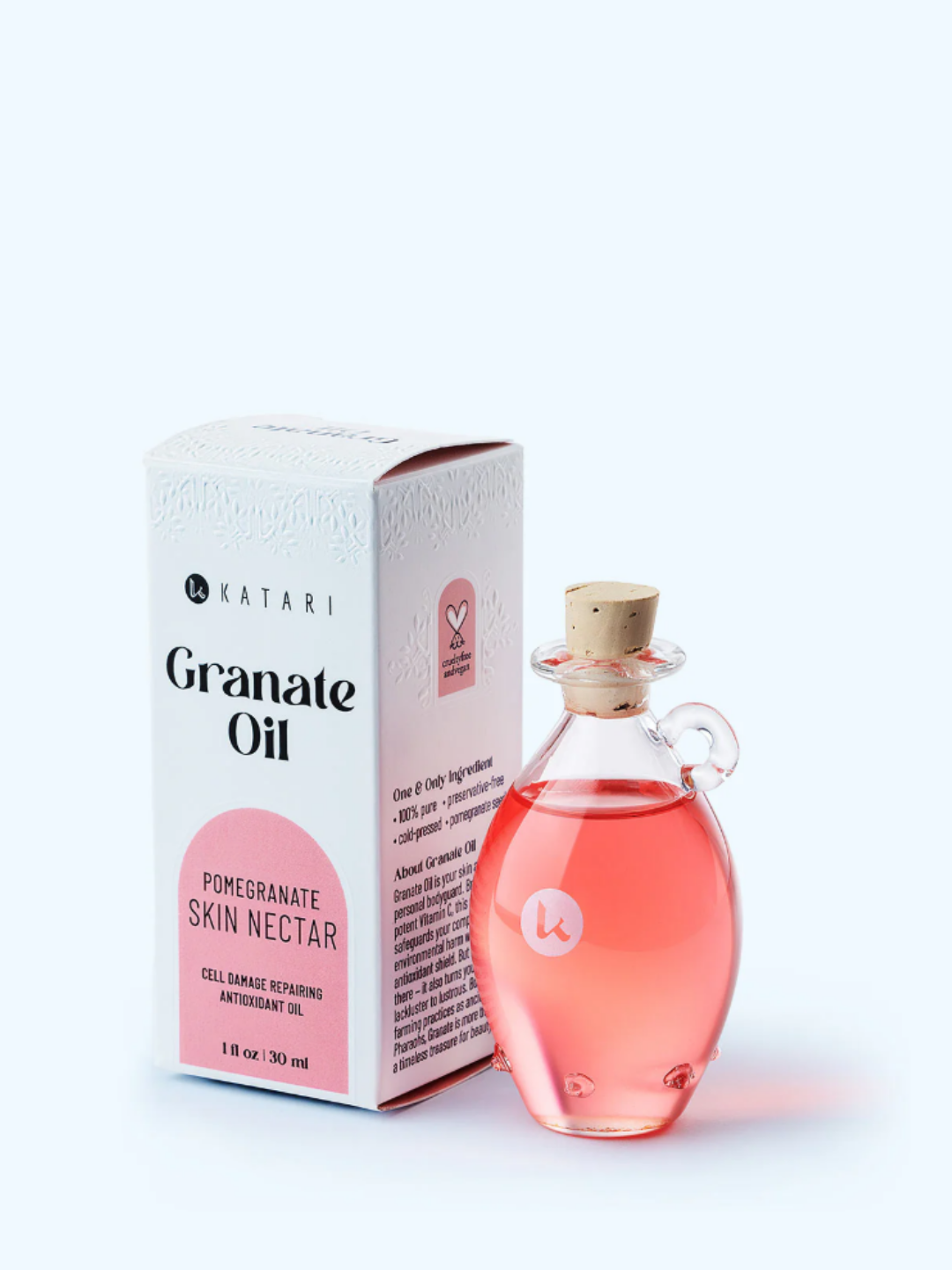 Katari Beauty Pomegranate Seed Oil for real skin issues.