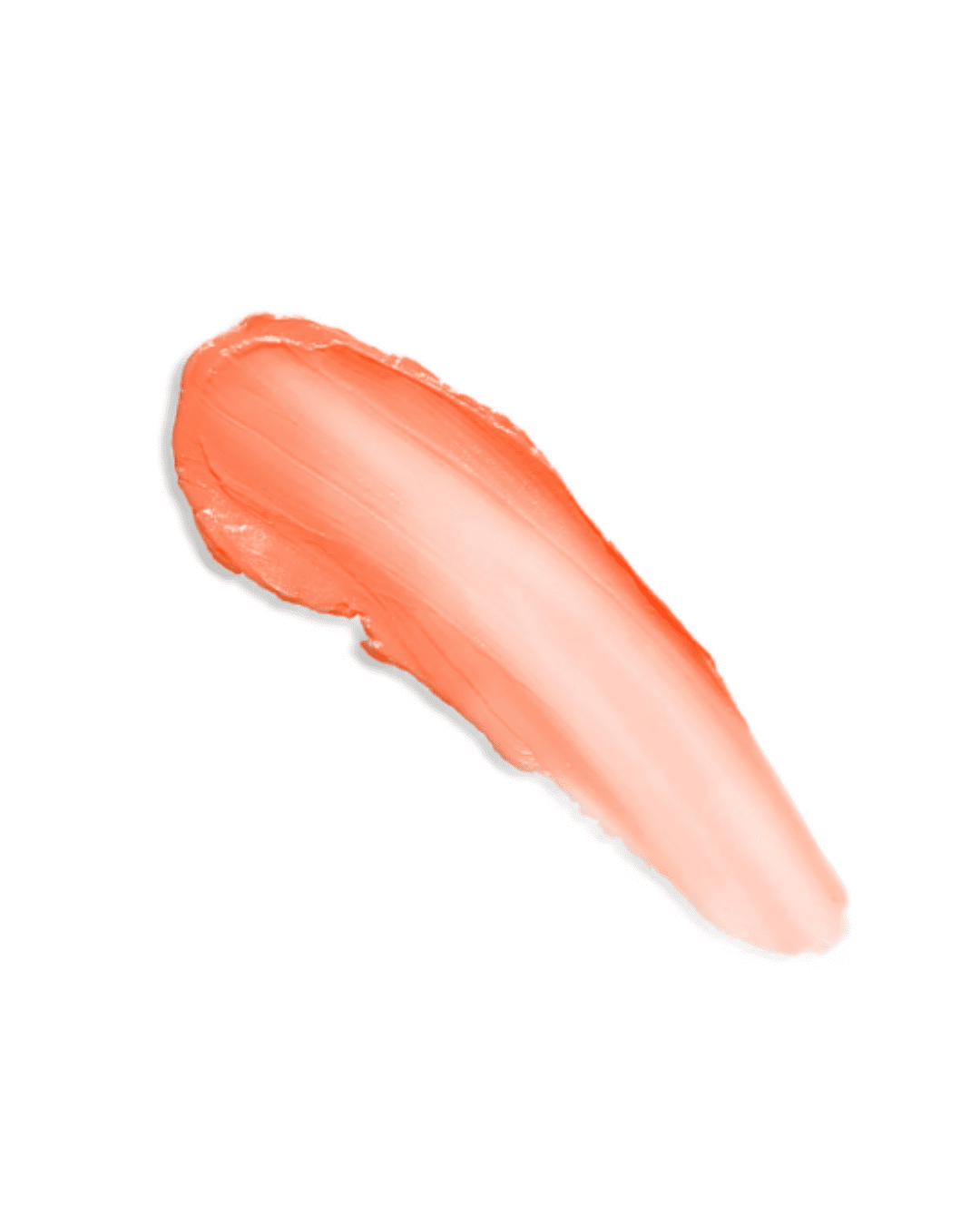 Swatch of Winky Lux Purrfect Pout Lipstick shade Pounce on a white background, showcasing the glossy beauty finish.