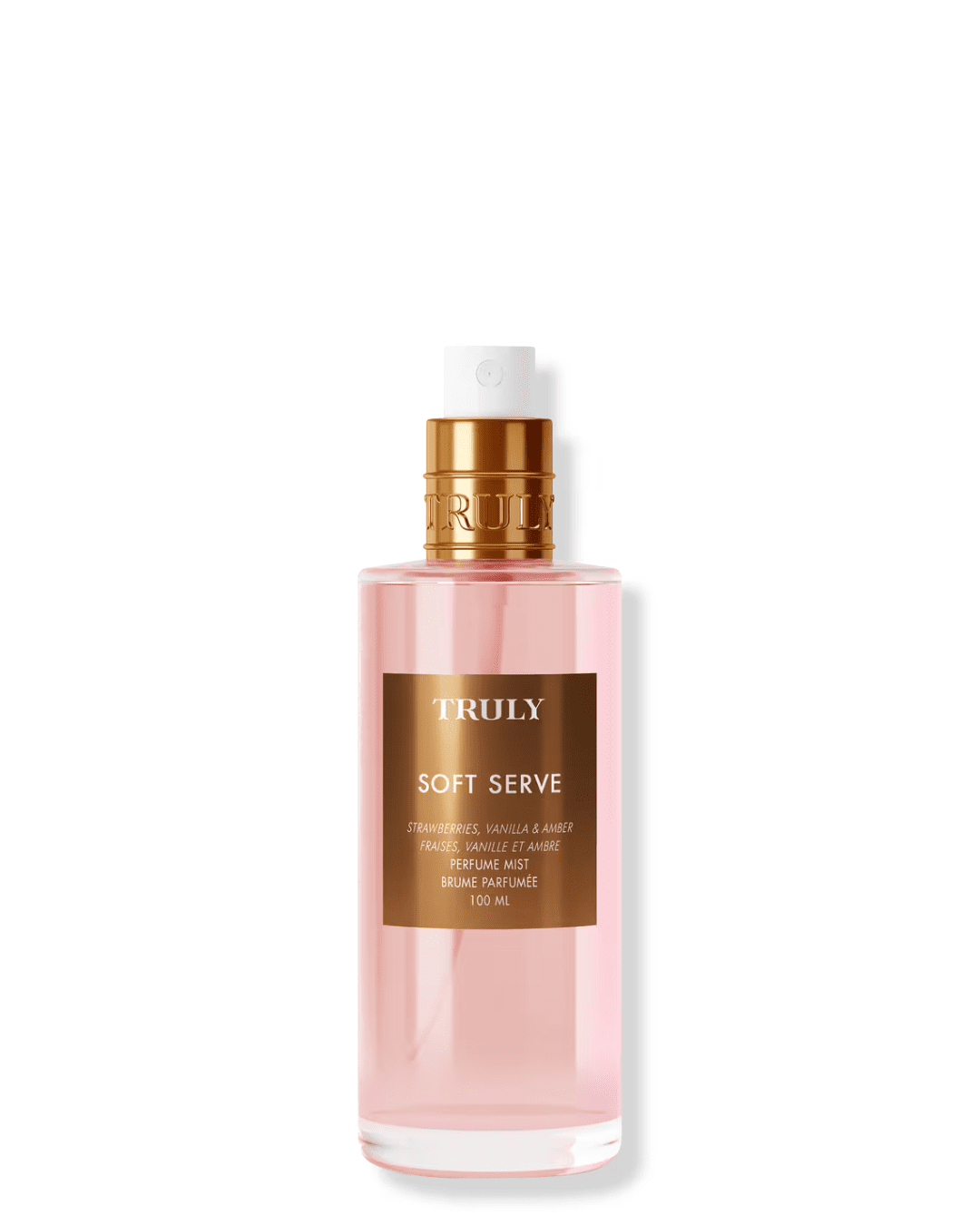 Soft Serve Perfume Mist by Truly on a white background, showcasing this sweet and creamy ice cream perfume.