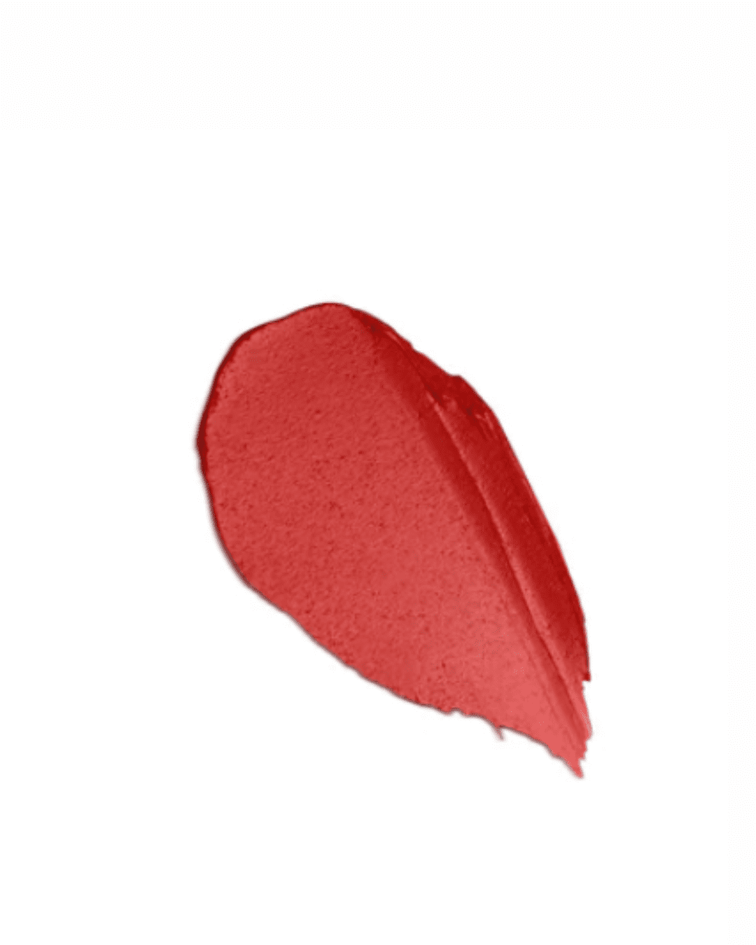 Swatch of Florasis lipstick shade M212 Persimmon Red