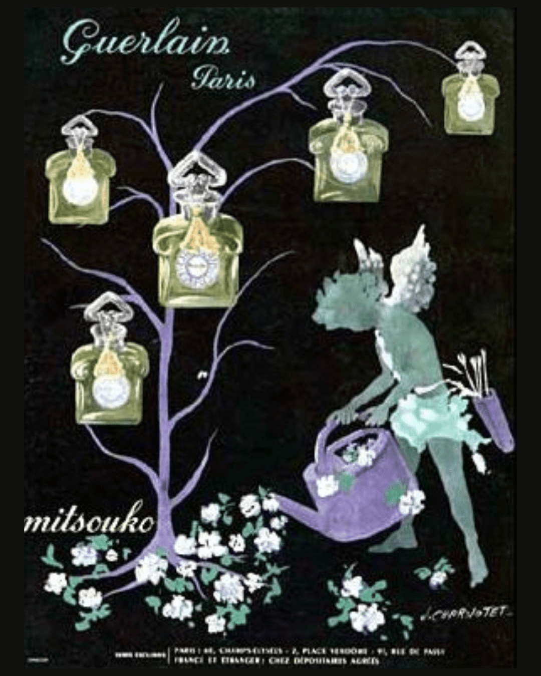 Guerlain Mitsouko Vintage Poster