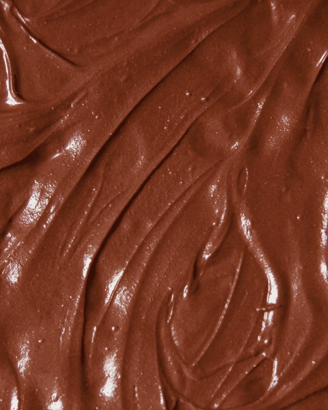 Melted spread chocolate