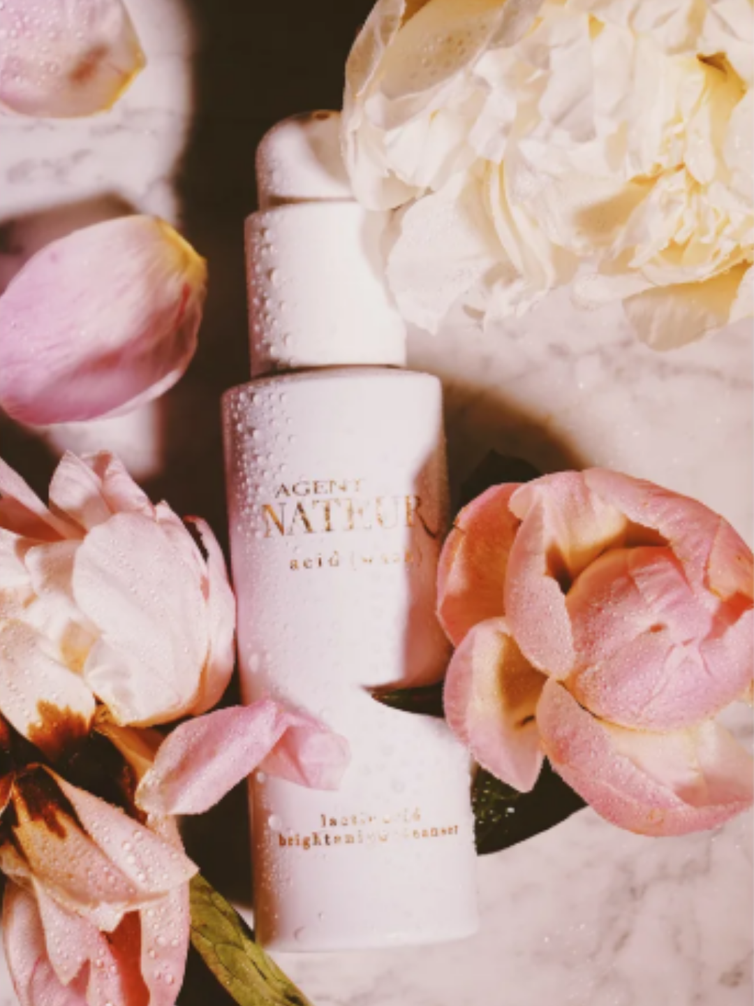 Agent Nateur Acid (Wash) Lactic and Brightening Cleanser. This product contains lactic acid.