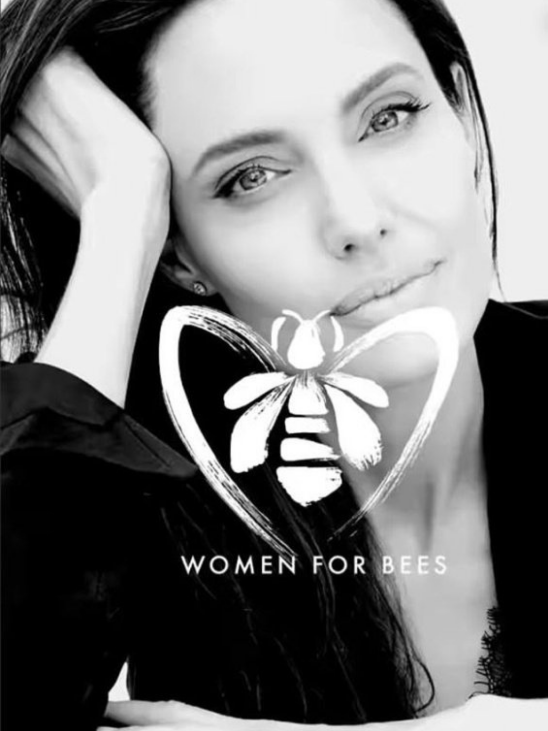 Angelina Jolie for Guerlain. Women for Bees is part of Guerlain's stewardship for the planet involving honey in their products.