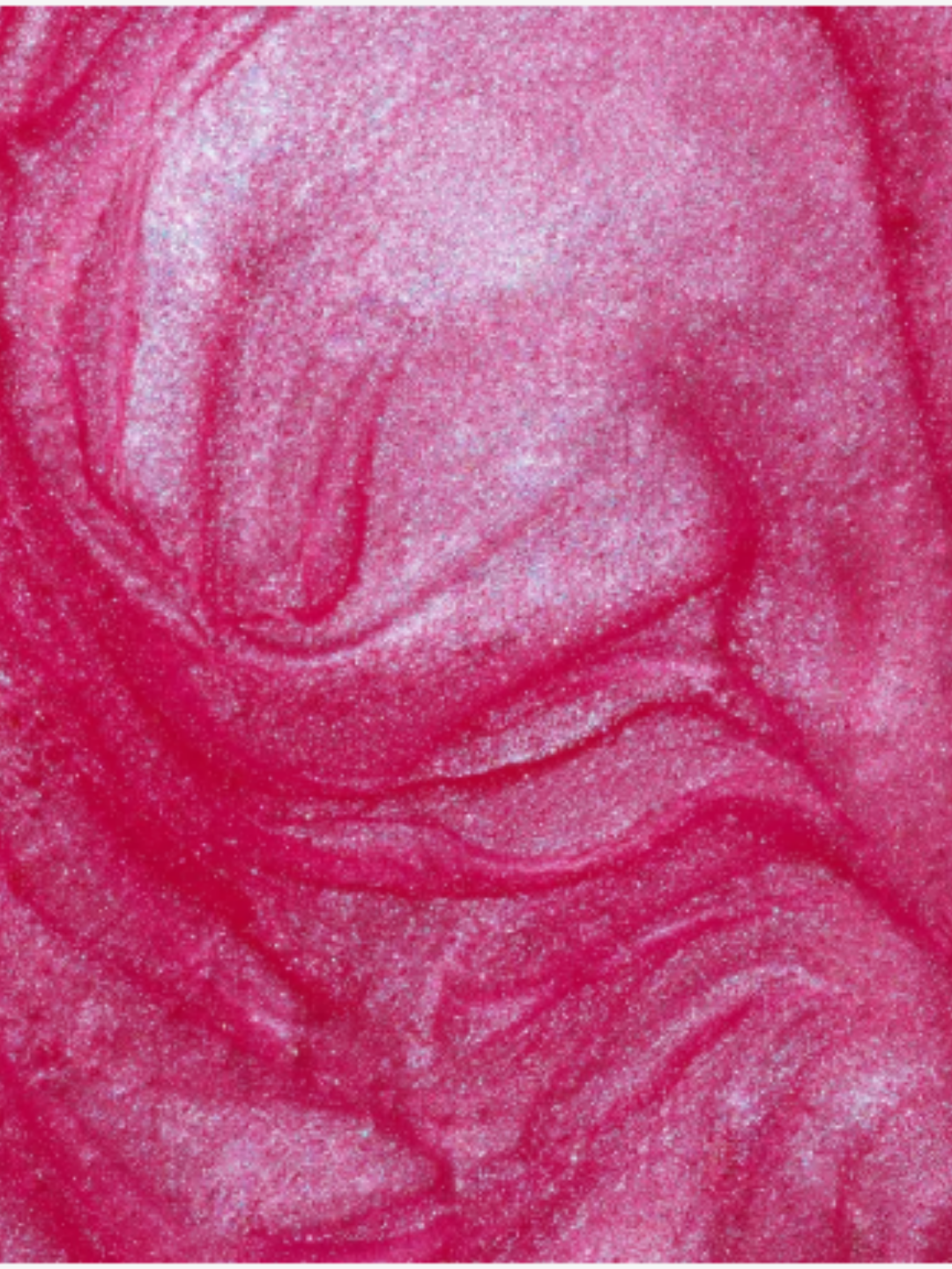 Close-up, full frame texture of Revlon Super Lustrous Glimmer Gloss in the shade "Rose Glow 008", showing the shimmer and glossy rose finish; beauty formula texture detail.