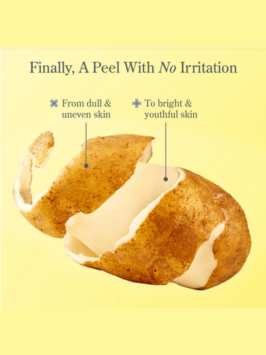 Beekman 1802 Potato Peel with glycolic acid.