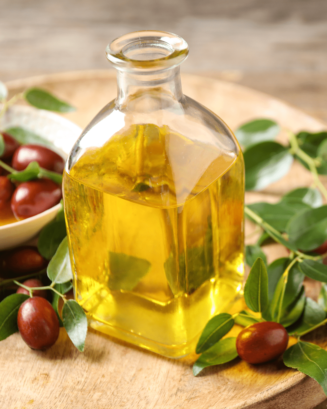 Jojoba seed oil in Red Flower conditioner to balance scalp oils and enhance softness.